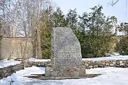 Monument to the Red Latvian Rifleman in Kaugurciems.