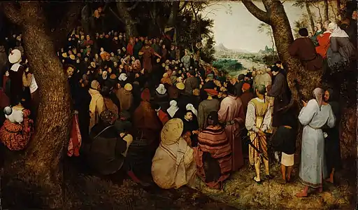 The Preaching of St. John the Baptist, original by Pieter Bruegel the Elder (1566), Museum of Fine Arts (Budapest)