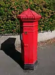 Pillar box beside Number 48 at junction with Parkhurst Road