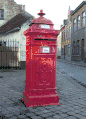 Pillar box in Bruges, Belgium