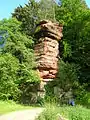 Pilsen rock formation in the „Kollesleuker Schweiz“ (Kollesleuken's Switzerland)