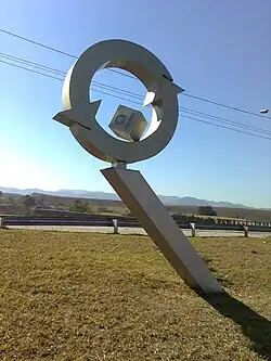 Symbol of aluminum recycling in Pindamonhangaba, which is the largest center for recycling aluminum cans in Latin America.