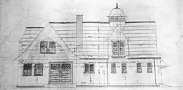 Stable elevation drawing