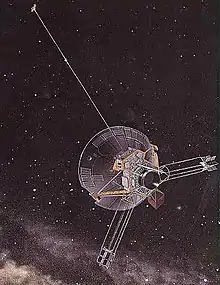 Artist's concept of Pioneer 10 / Pioneer 11