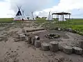 Cheyenne camp looking west