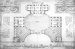 Plan of the Trianon de Porcelaine