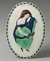 Plaque, before 1800, 21.9 cm