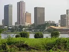 Abidjan financial center.