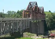 A bridge over a river