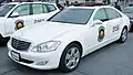 Thai built Mercedes-Benz S600P police car, Bangkok