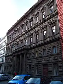 Schebek Palace, the Bank's branch building in Prague from 1890