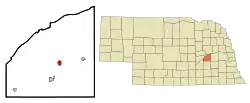 Location of Osceola, Nebraska