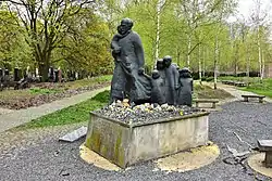 Cenotaph dedicated to Janusz Korczak at the Okopowa Street Jewish Cemetery, Warsaw