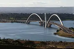 View of Juscelino Kubitschek Bridge.