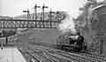 Up empties passing Pontypridd Station in 1962