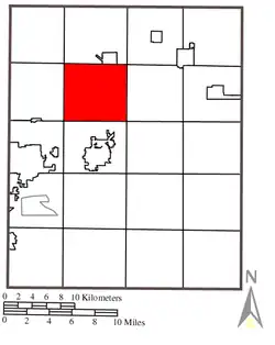 Location within Portage County