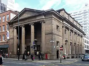 The Portico Library and The Bank public house