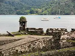  Ruins of a fortress overlooking a bay