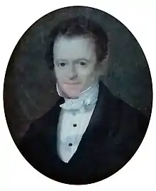 Eugène van Dievoet I (1804–1858), portrait miniature circa 1854.