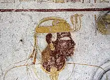 Portrait of Tantamani in his tomb in El-Kurru