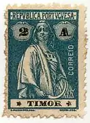 Portuguese Timor 2 avos stamp.