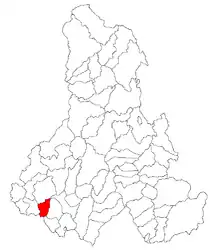 Location in Harghita County