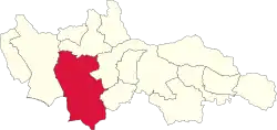 Location of Gmina Czarny Dunajec in Nowy Targ County.