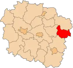 Location within the voivodeship