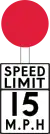 Speed Limit except Built-up Areas