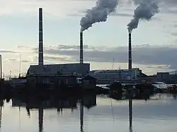 Electric power station in Luchegorsk