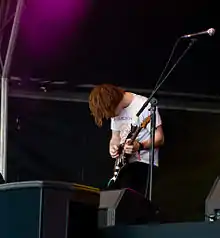 Mark McGuire with Emeralds at the 2011 Primavera Sound Festival