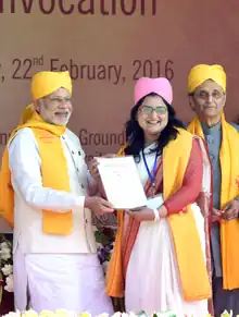 Convocation attendees in university academic costume