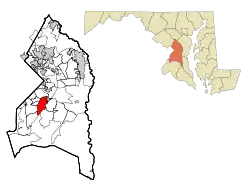 Location of Camp Springs, Maryland