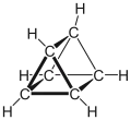 Chemical structure of prismane