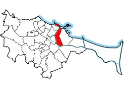 Location of Przeróbka within Gdańsk