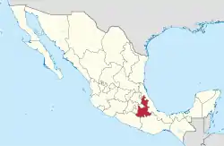 State of Puebla within Mexico