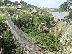 Bridge overlooking a portion of the city