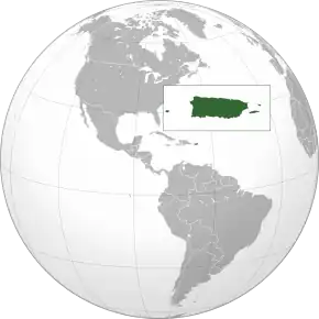 Location of Puerto Rico