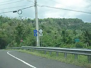 Sign for PR-4111 to Piedras Blancas