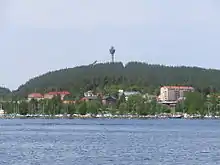 Puijo hill and the tower pictured from Kallavesi lake, 2005