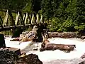 A bridge over Pushpawati River, while entering into the Valley of Flowers