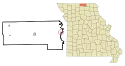 Location of Livonia, Missouri