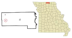 Location of Lucerne, Missouri