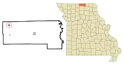 Location of Powersville, Missouri