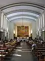 Interior view; the fresco behind the altar is by Luigi Montanarini [it].