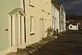 Doric pedimented doorway, Quay Parade, Aberaeron