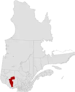 Location of La Vallée-de-la-Gatineau