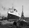 RMS Queen Elizabeth in King George V dry dock