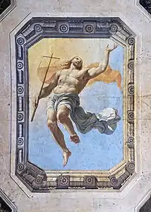 Detail of the Resurrection fresco vault, by Michel Corneille the Elder (1601-1664)