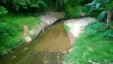 Río Mavilla under the Mavilla Bridge